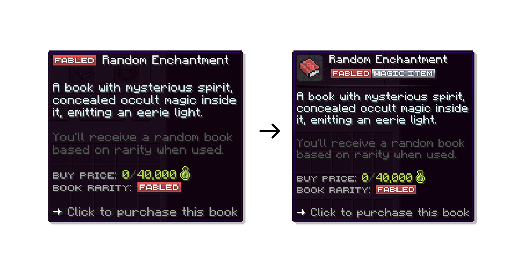This addon provides a set of beautiful and simple tooltips for the AE Package, including all items and GUIs that will use these tooltips.